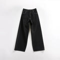 Men’s wide-leg black jeans